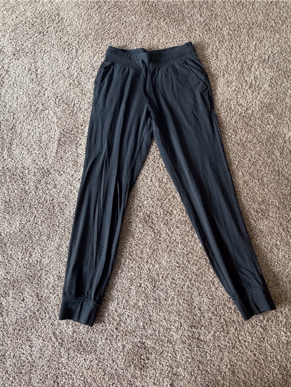 lululemon athletica Black Jogger Leggings pockets size 8